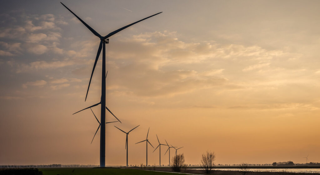 Windplan Groen at night